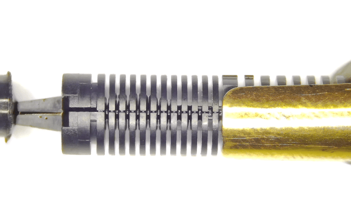 Watching the ink travel through the fountain pen fins