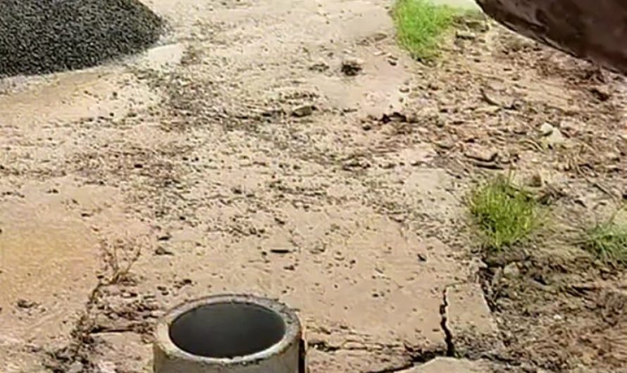 Water displacement in construction.