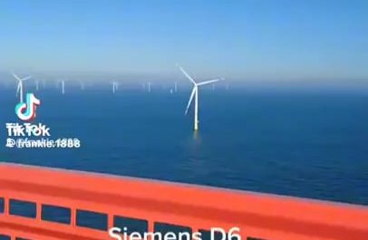 What the inside of a wind turbine in the ocean looks like