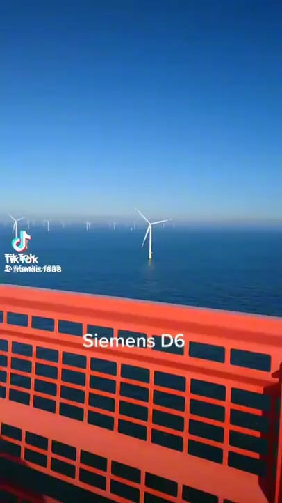 What the inside of a wind turbine in the ocean looks like