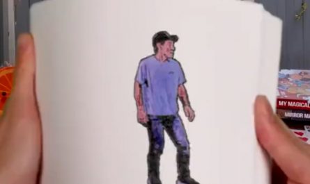 When Your Flipbook Character Decides He's Had Enough of the Page