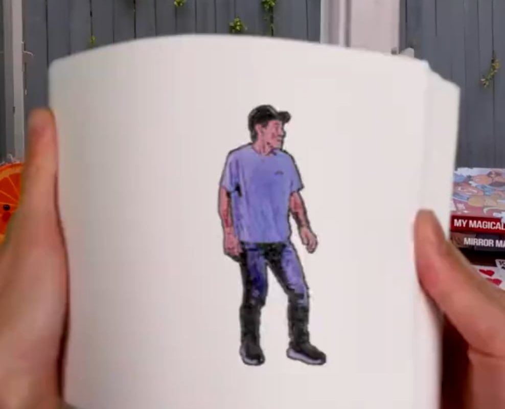 When Your Flipbook Character Decides He's Had Enough of the Page