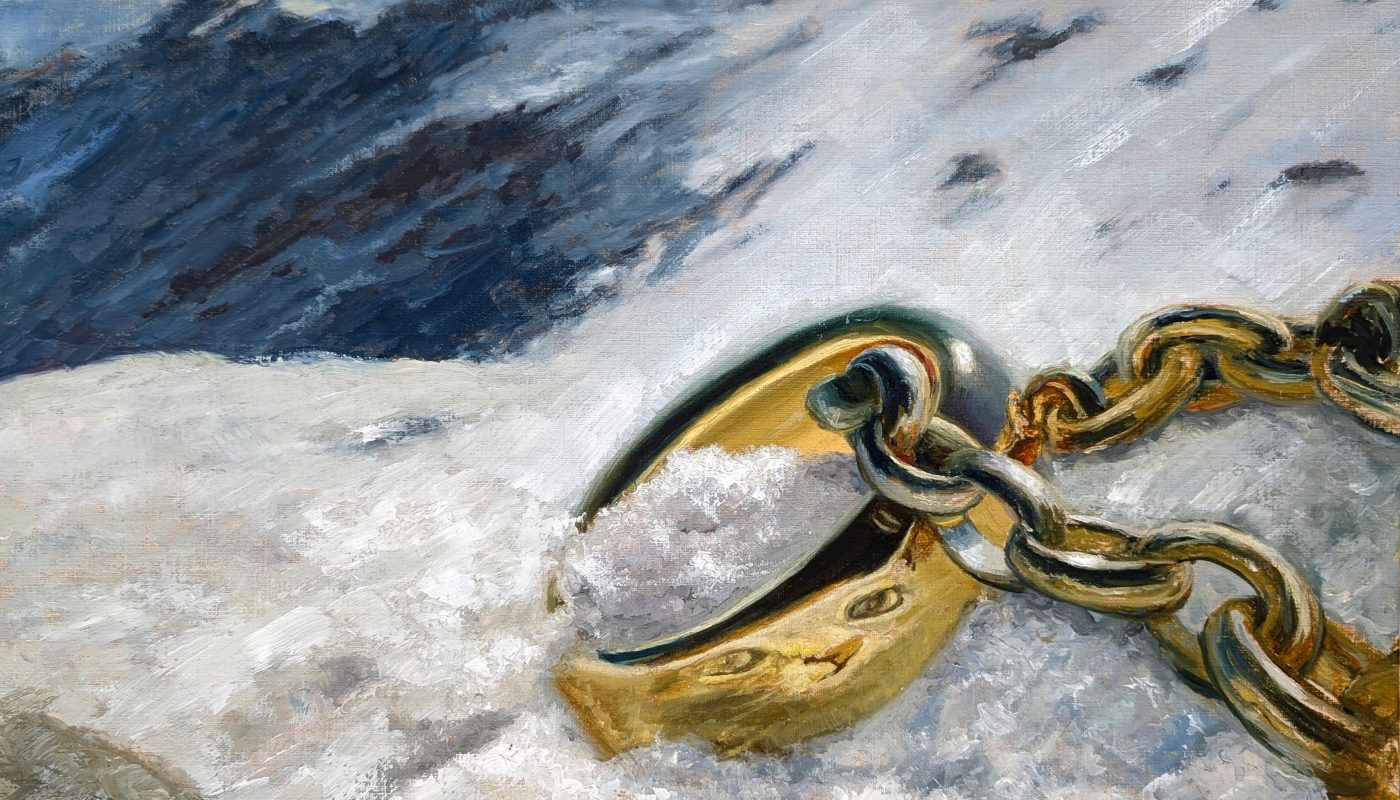 "Who Lost This One?" - my oil painting