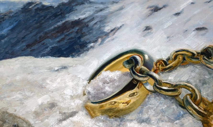 “Who Lost This One?” – my oil painting