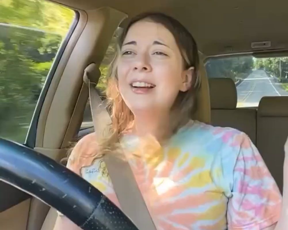 Woman crashes her car immediately after saying, hit me baby one more time.