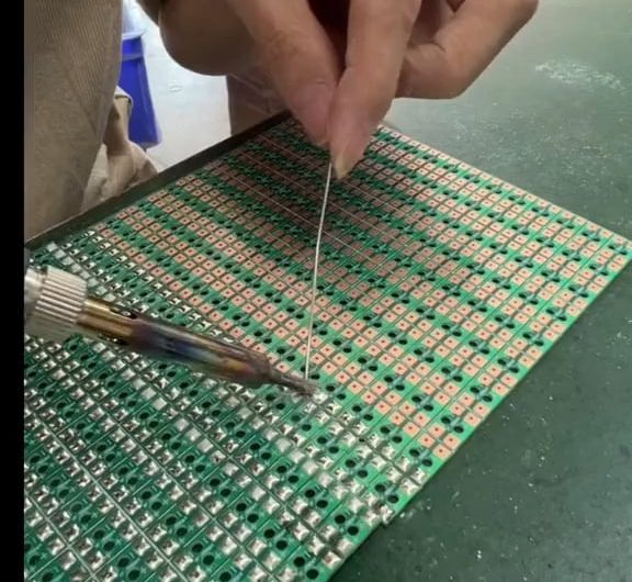 a clip of skilled tinning