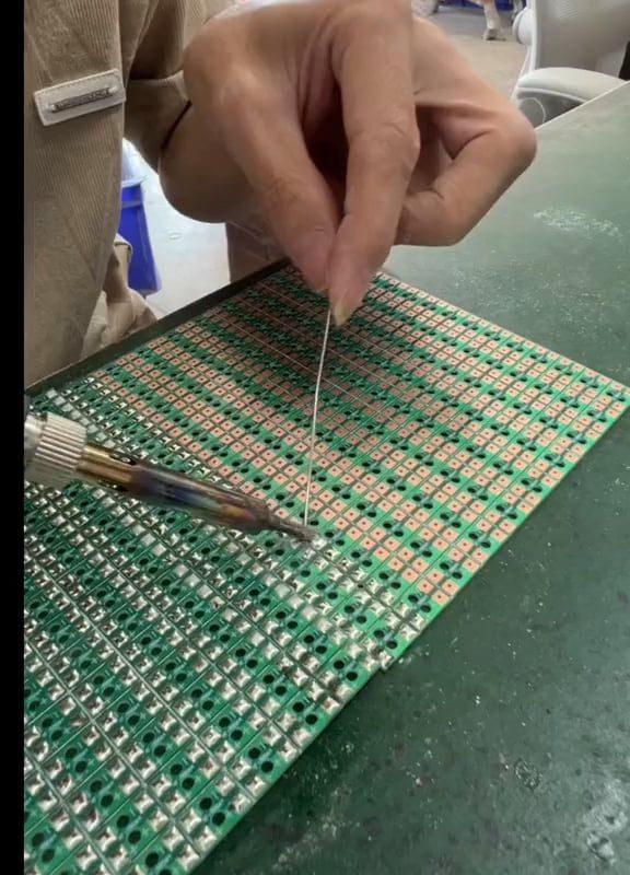 a clip of skilled tinning