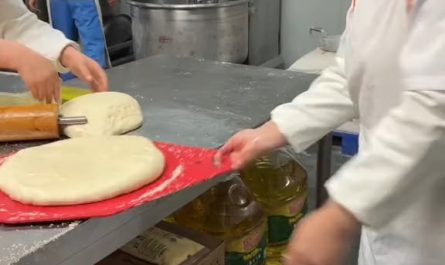 a processing machine at this food factory