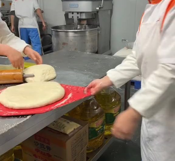 a processing machine at this food factory