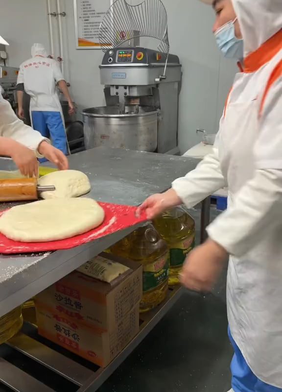 a processing machine at this food factory