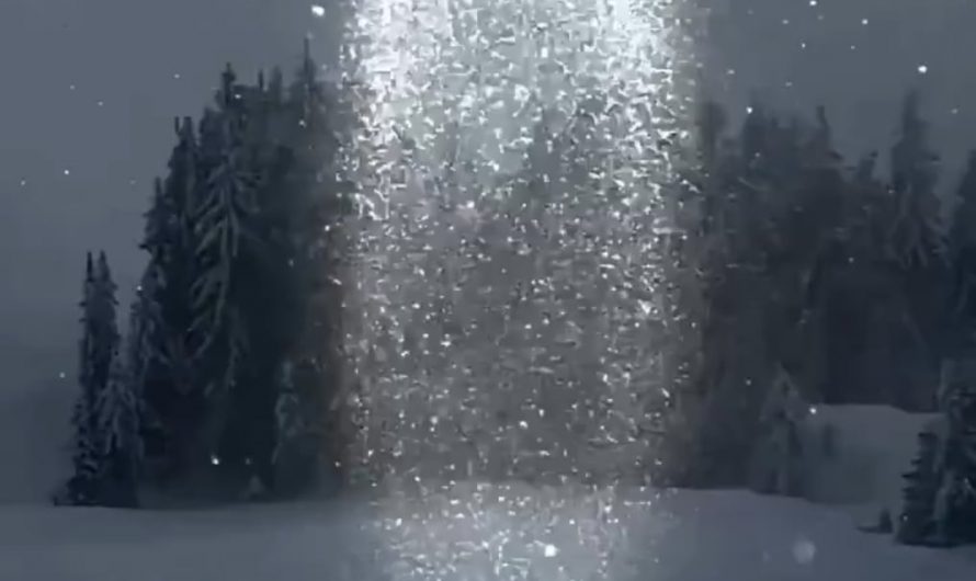 a rare sun candle caused by sunlight reflecting off countless tiny, flat ice crystals in the atmosphere