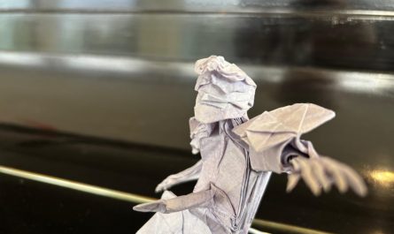 i designed and folded this origami sculpture!