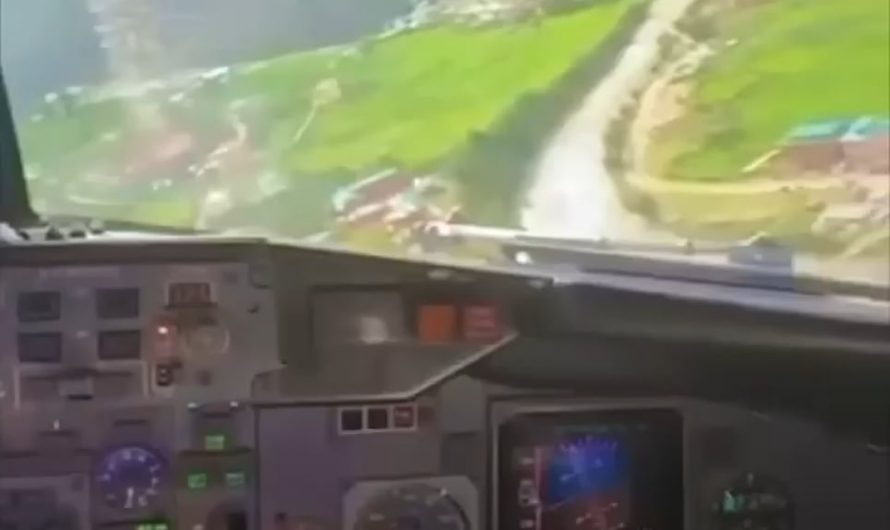 landing at paro airport bhutan…