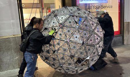ran across the NYC new years eve ball while walking down 33rd St the other night