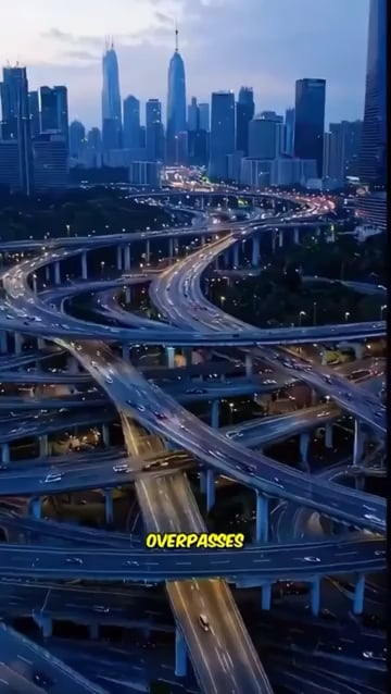 the extremely complicated traffic of chongqing china !!