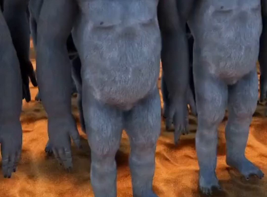 10,000 Gorillas Vs 1,000,000 men. Epic simulation.