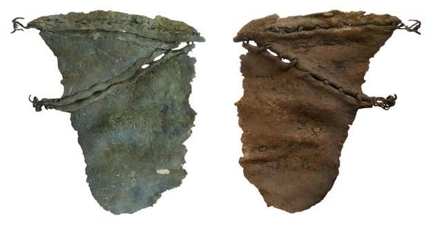 2,400-year-old Scythian leather made from human skin, confirming Herodotus’ once-dismissed ancient Greek account.