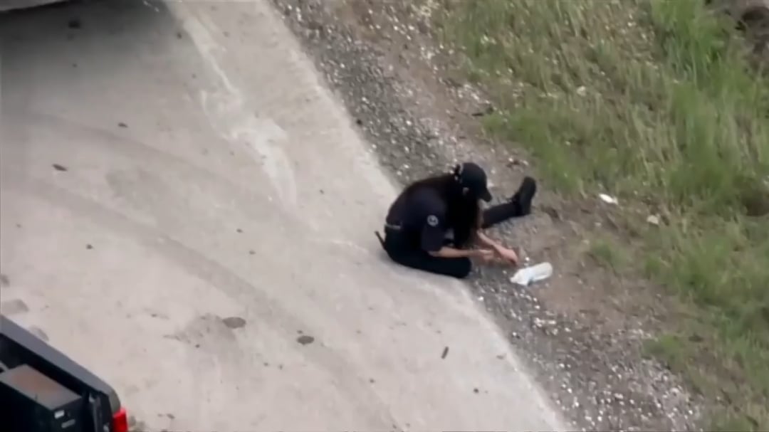 $800,000 worth of dimes shut down a busy roadway for hours after a semi overturned.