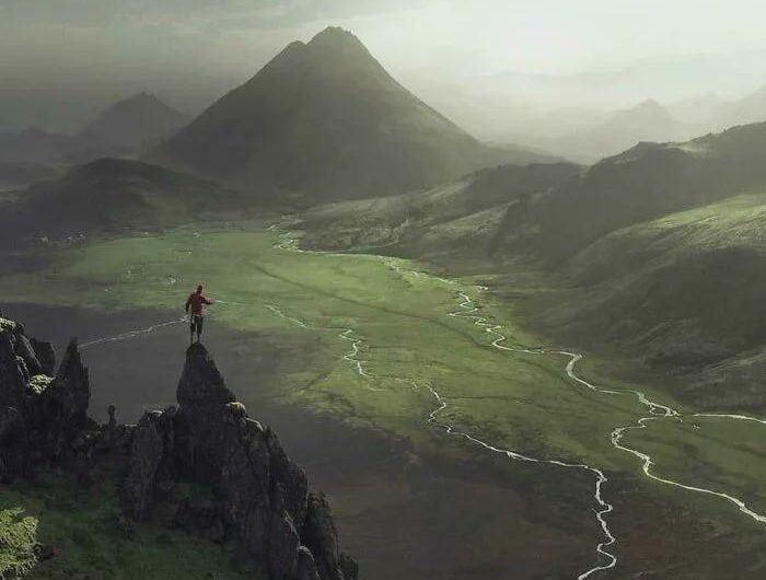 A River Valley In Iceland