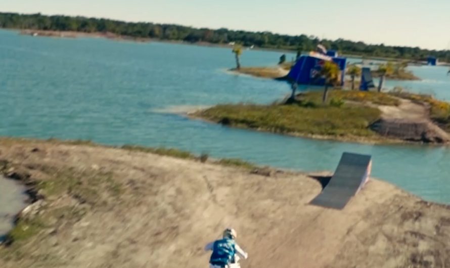 A Supercross Track But Every Jump Is Over Water