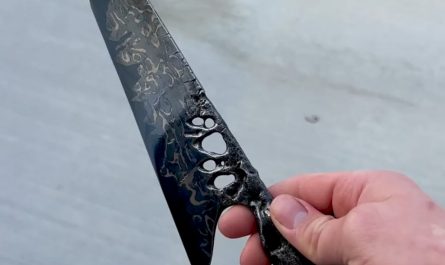 A blade forged from a 4.5 billion year old meteorite, the ‘Muonionalusta', one of the oldest meteorites ever recorded... It's crafted into a damascus steel, with both 24k gold and 14k gold with pearls inset into the handle