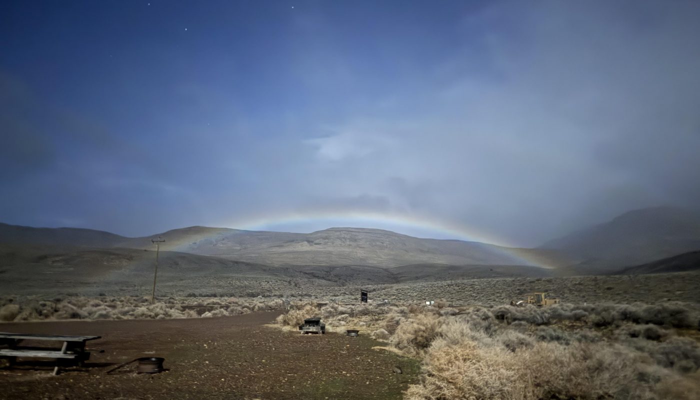 A double lunar rainbow