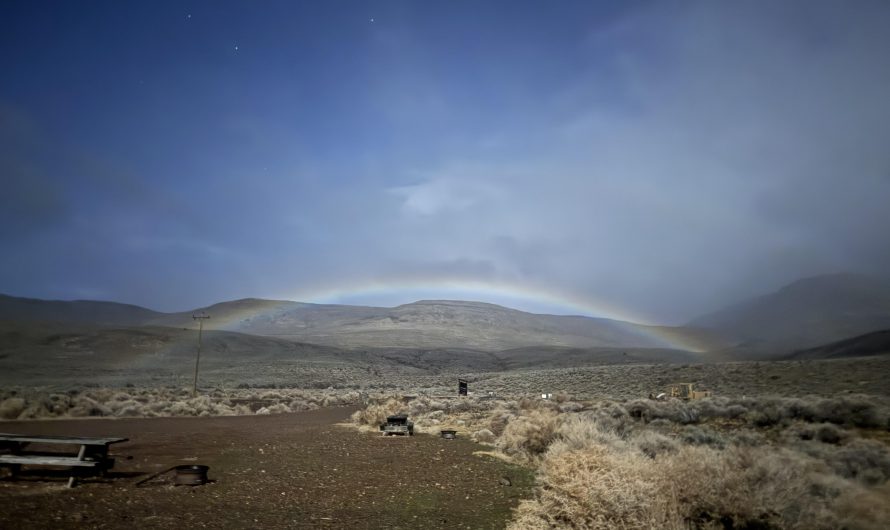 A double lunar rainbow