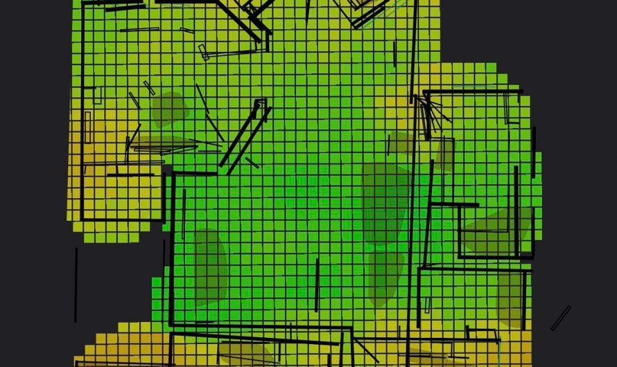 A heat map of 2.4Ghz and 5Ghz wifi connection (of my home)