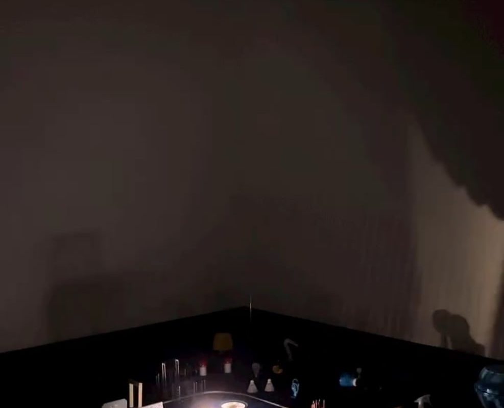 A shadow art of a cityscape