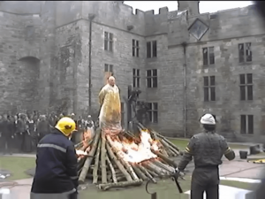 Actor Performs Stunning Fire Scene