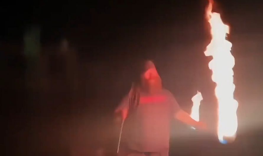 Aerodynamic torch fire