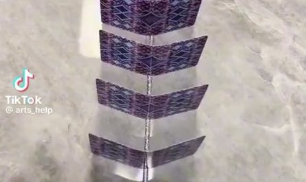 Amazing display of art using dominos of cards