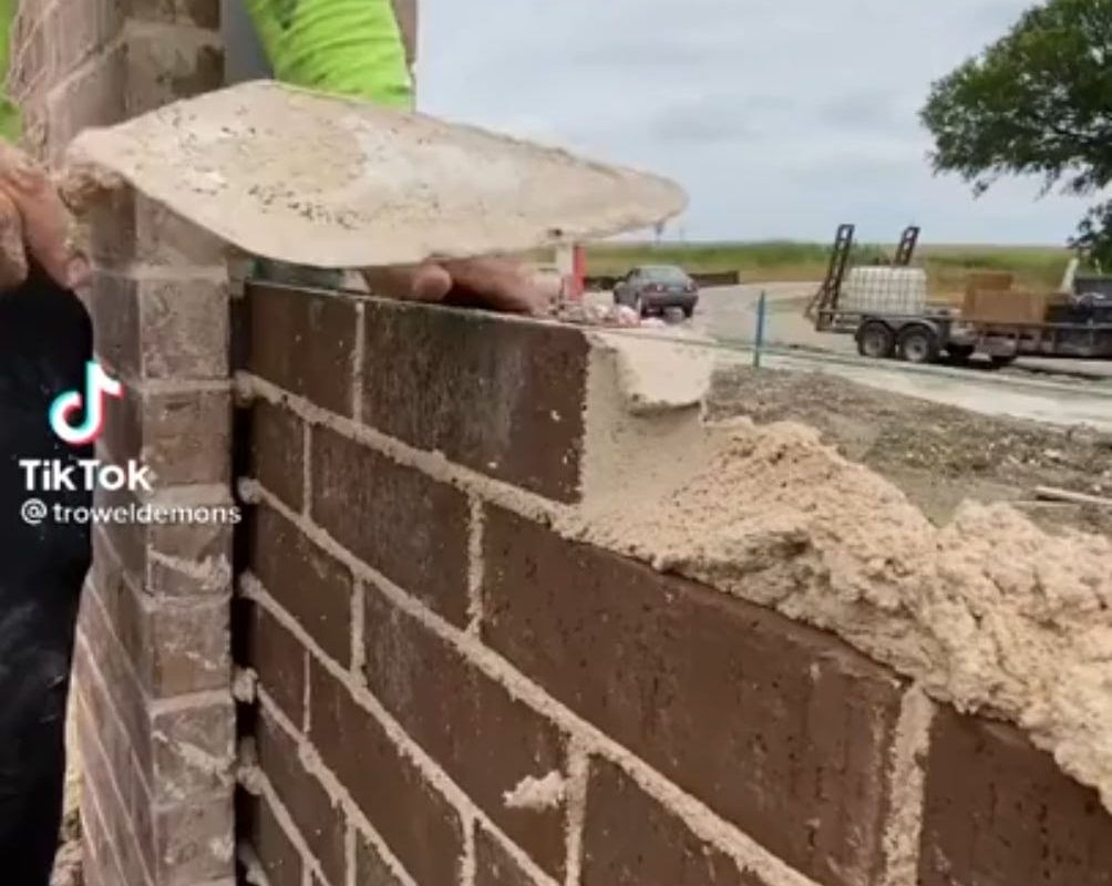 An amazing brick job: the way the string line and bricks match so perfectly just hits the spot