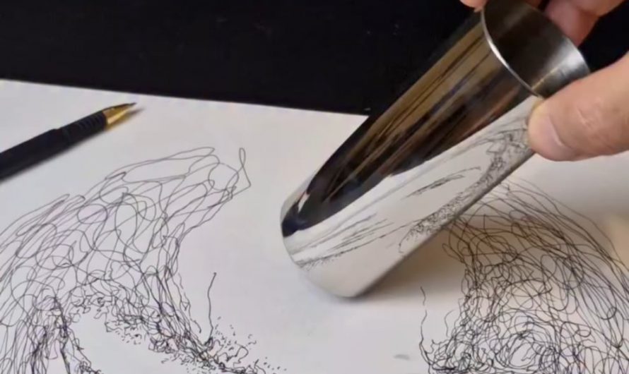 An anamorphic art