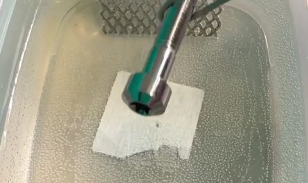 Anodizing titanium bolt