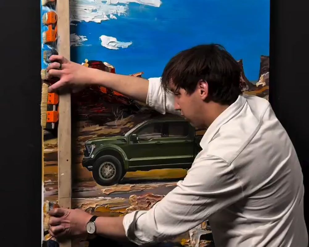 Art technique creating speed visuals 🖼