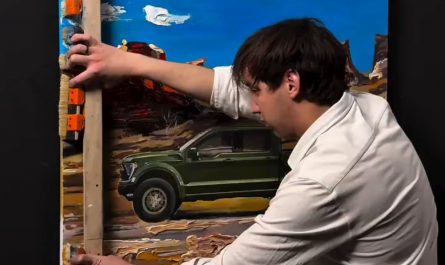 Art technique creating speed visuals 🖼