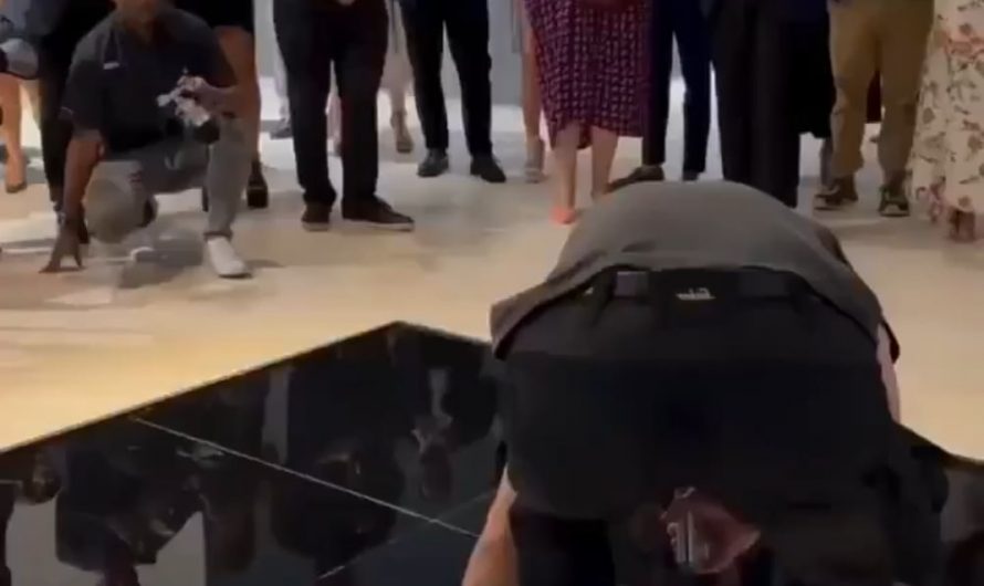 Artist Simon Berger deliberately cracks the glass to create an image through its fractured patterns. 🖼