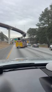 Atlanta FD tillering onto I-75 North