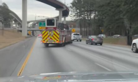 Atlanta FD tillering onto I-75 North