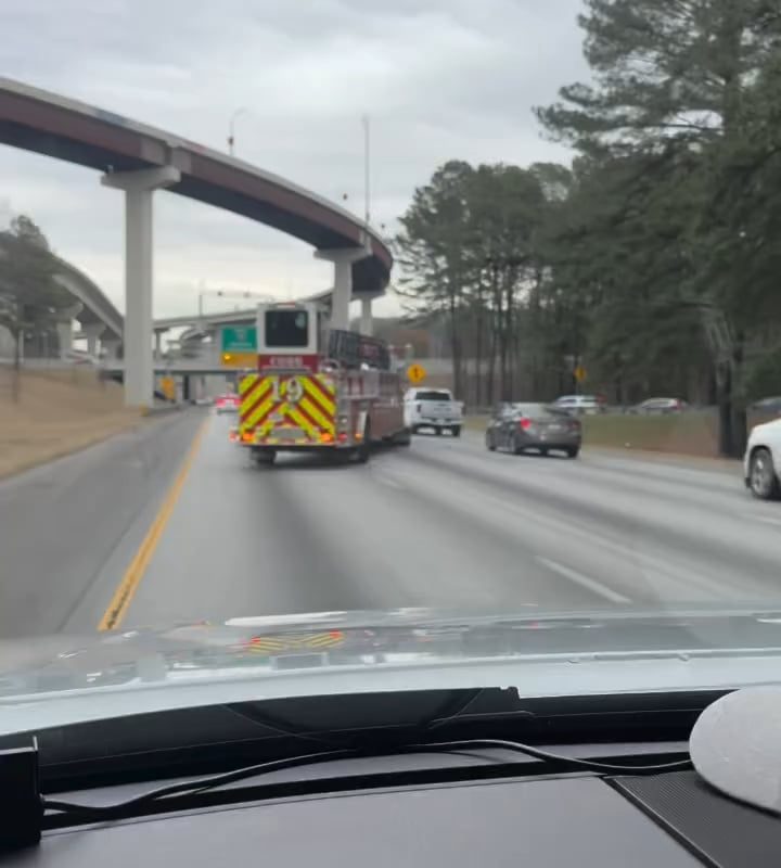 Atlanta FD tillering onto I-75 North