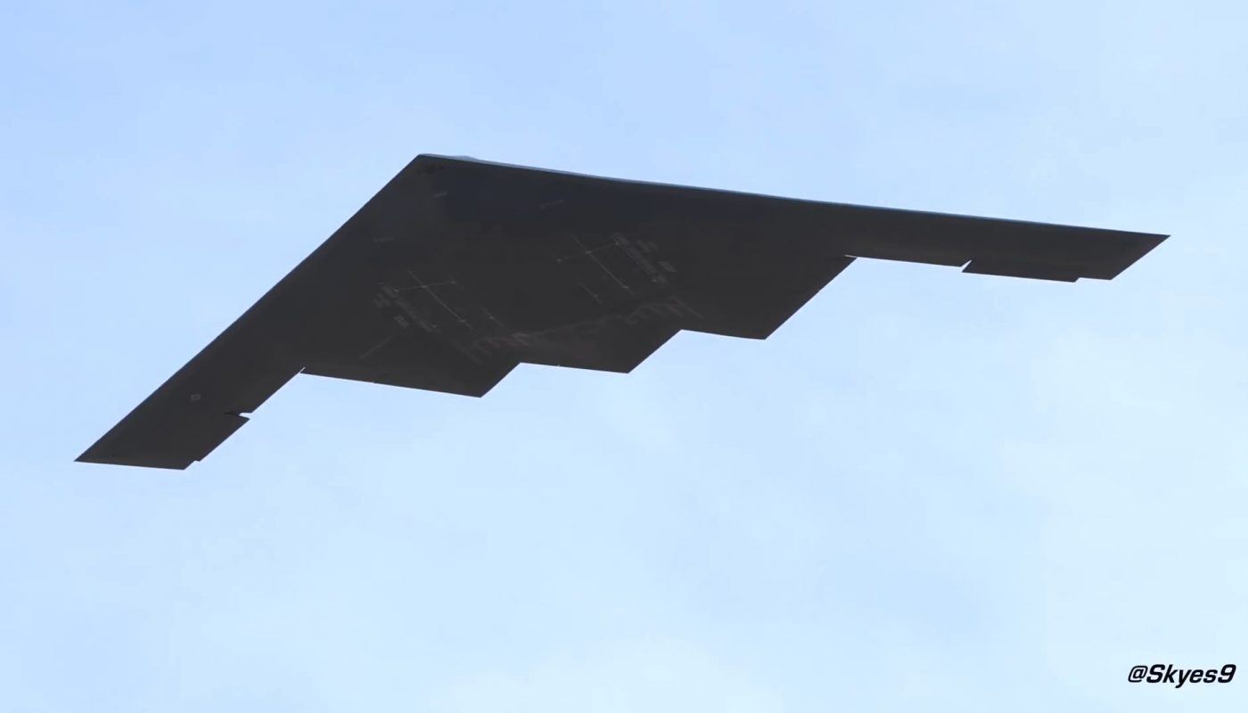 B-21 Raider Takes Off followed by a B-2 Spirit.