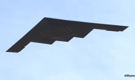 B-21 Raider Takes Off followed by a B-2 Spirit.