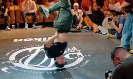 Breakdance master in mind-blowing moves!