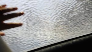 Breaking the ice from my car window