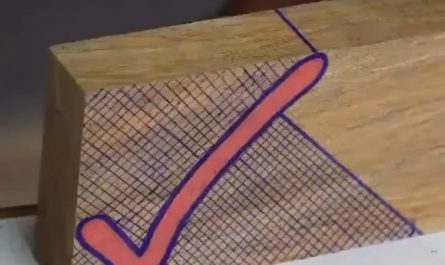 Carving the Outline of a Check Mark Out of Wood