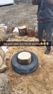 Cleanest wood chopping video I've seen