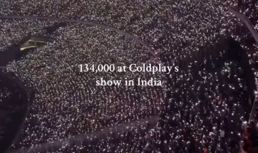 Coldplay concert at the world’s largest stadium in Ahmedabad, India