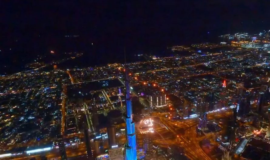 Drone POV Burj Khalifa Fireworks 2026