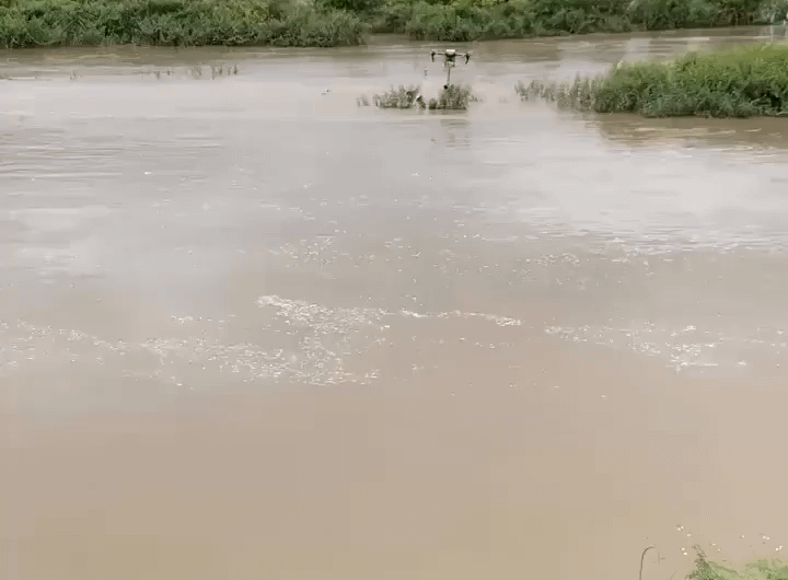 Drone rescues kids trapped in a flood